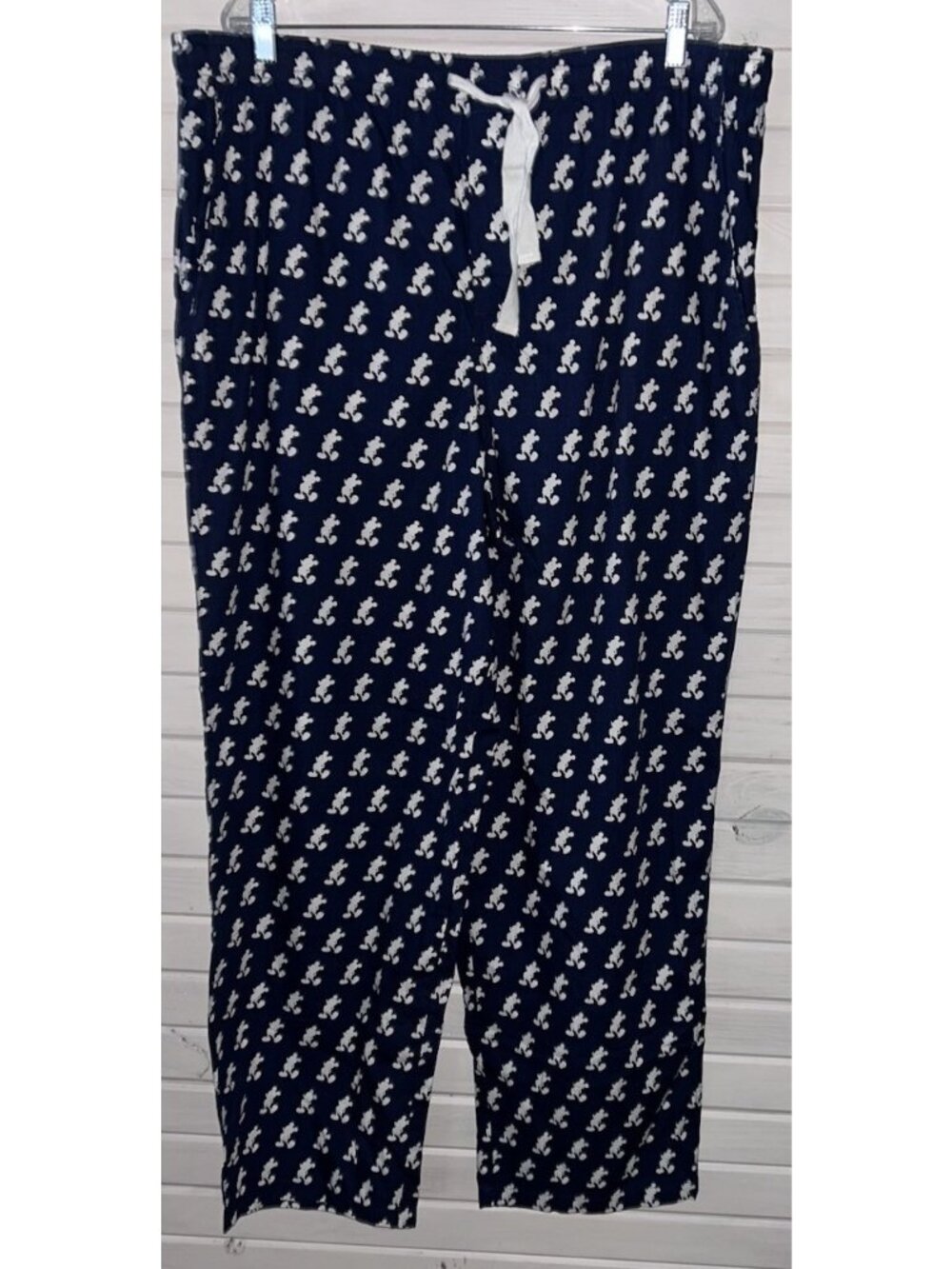 NWT Disney Parks Men’s Sz XL Navy Blue Mickey Mouse Cotton Lounge Pajama Pants